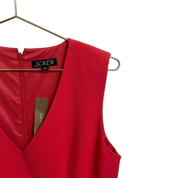 J. Crew Interview Dress in Four-Season Stretch Midi Sleeveless Pink Size 8 NWT - Picture 2 of 7